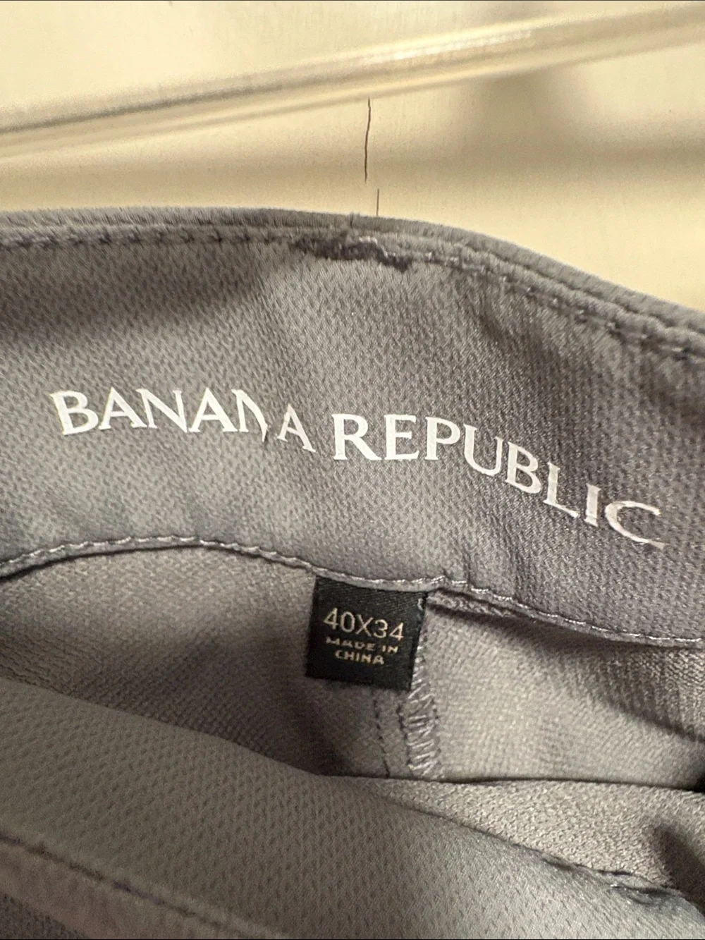 Banana Republic Light Gray Men's Pants 40/34L